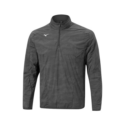 Manga Larga Mizuno Winter Stretch 1/4 Zip Hombre - Negros - Chile M824QGTAUL